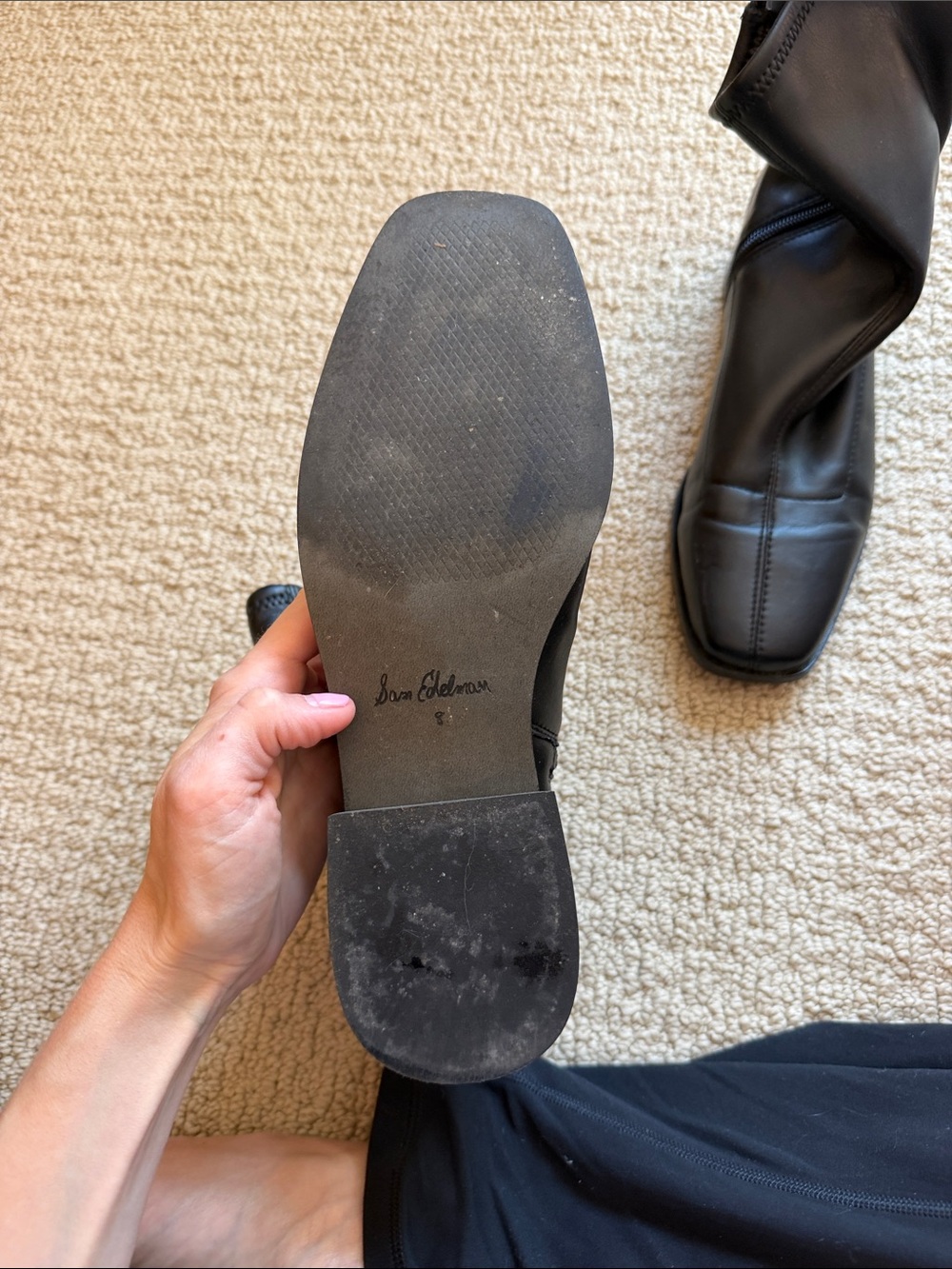 Sam Edelman Square-Toe Ankle Boots - Picture 2 of 5